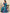 Anouk Blue & Gold-Toned Woven Design Pure Silk Banarasi Saree - Distacart