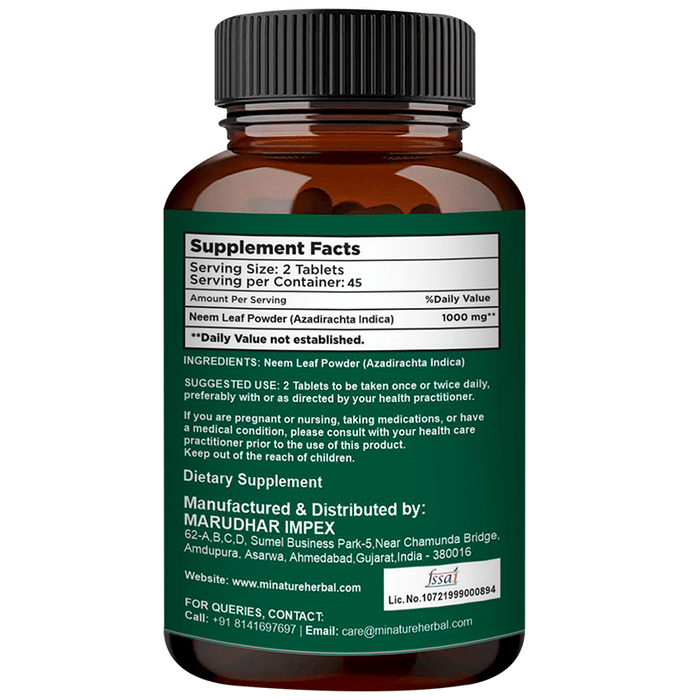 Minature Neem Tablet