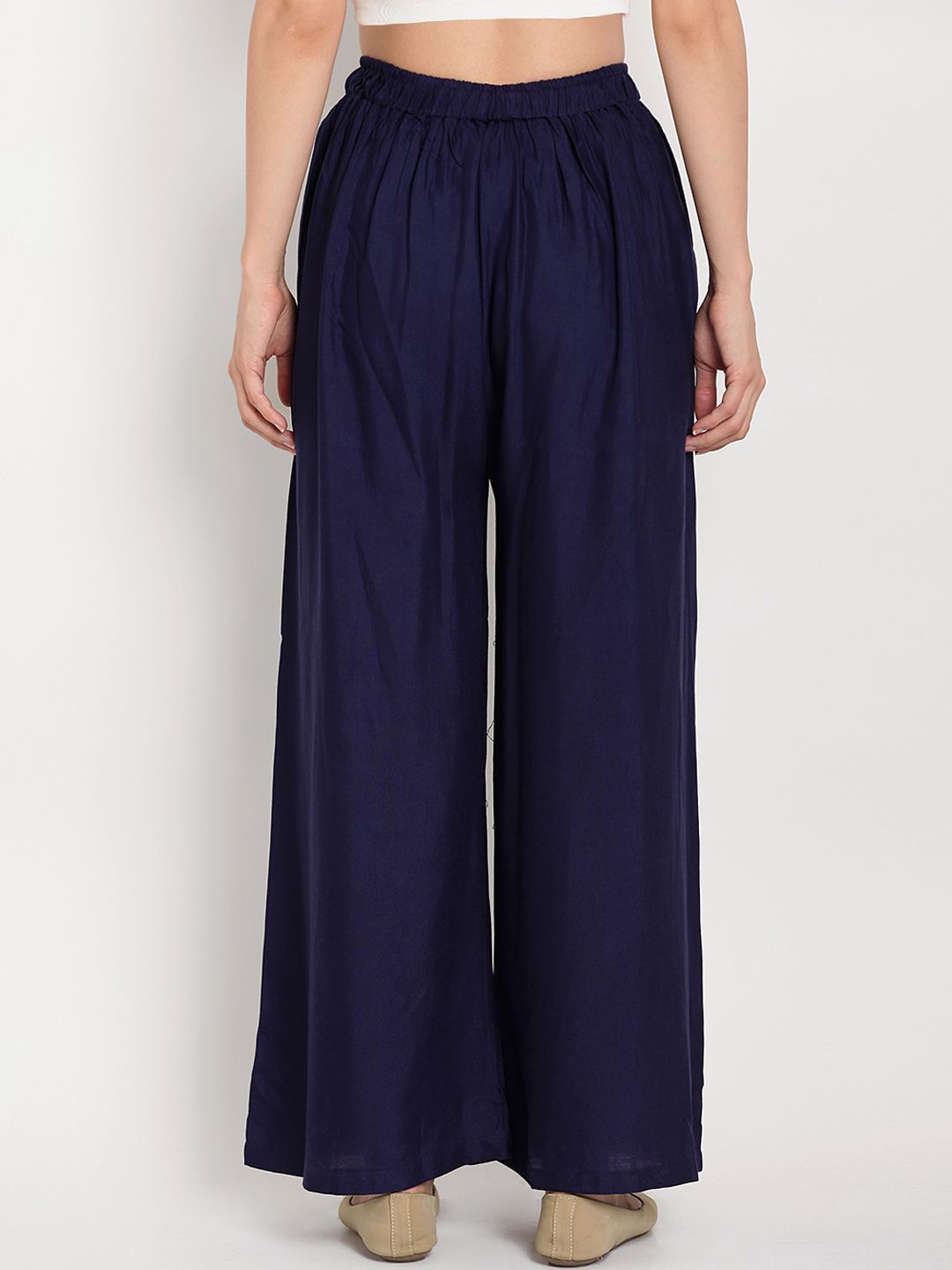 TAG 7 Women Pack of 2 Solid Flared Palazzos
