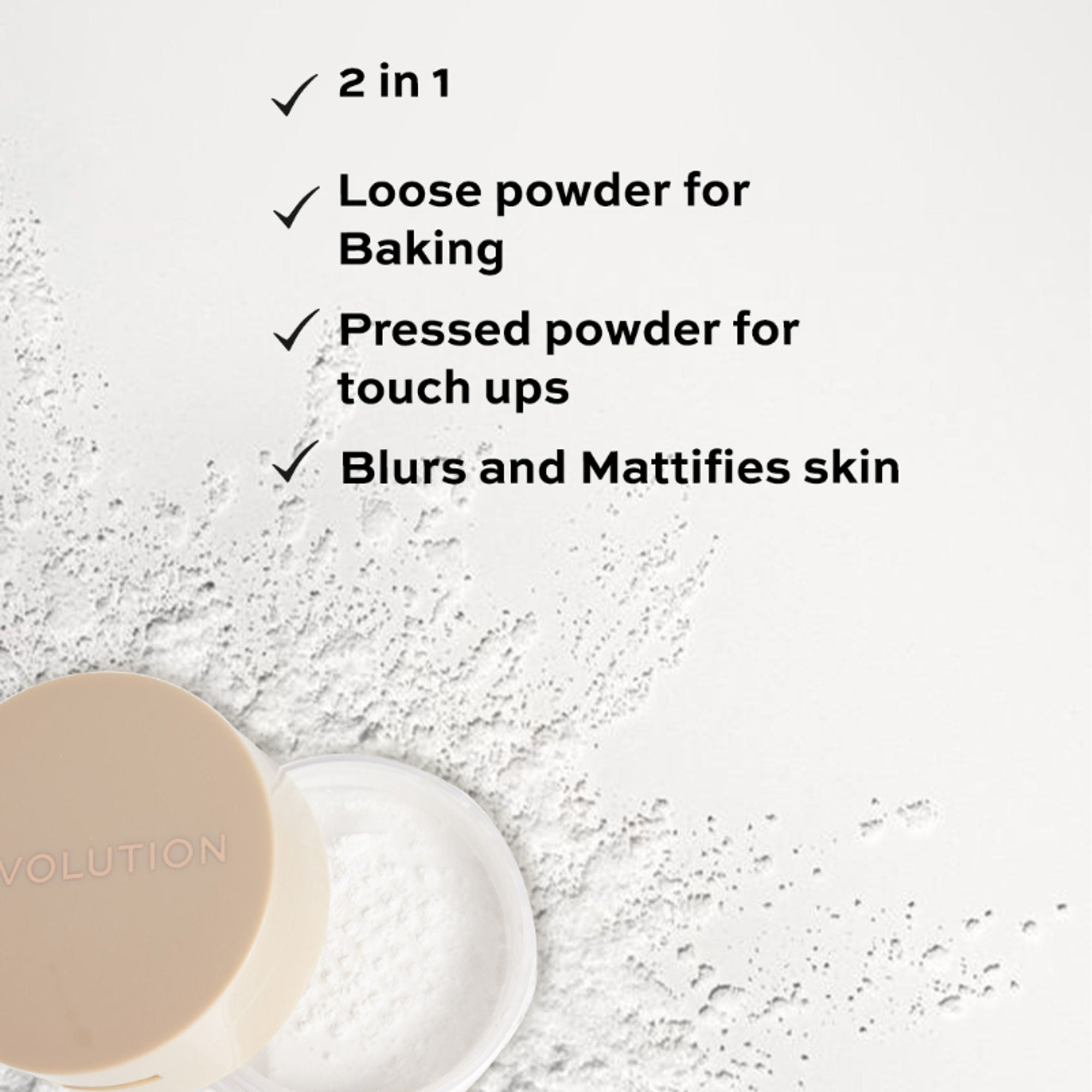 Makeup Revolution IRL Soft Focus 2 In 1 Powder Translucent - Distacart