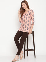 Thumbnail for TAG 7 Pack of 2 Brown Ankle-Length Leggings - Distacart
