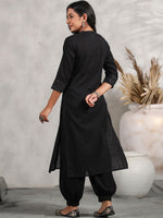 Thumbnail for Anubhutee Mandarin Collar Cotton Straight Kurta - Distacart