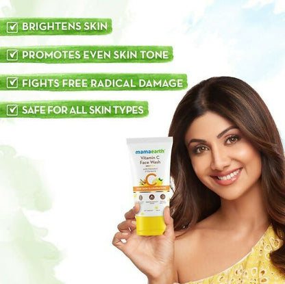 Mamaearth Vitamin C Face Wash with Vitamin C and Turmeric - Distacart