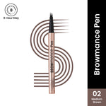 Thumbnail for Swiss Beauty Browmance Pen Fills In Sparse Hair For 8-Hour Stay - 2 Medium Brown