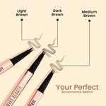 Thumbnail for Swiss Beauty Browmance Pen Fills In Sparse Hair For 8-Hour Stay - 2 Medium Brown - Distacart