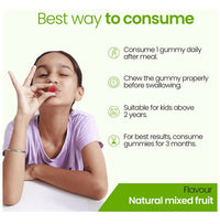 Thumbnail for Zingavita DHA Multivitamin Gummies with Honey for Kids (2+ yrs) - Mixed Fruit - Distacart