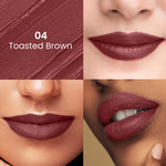 Thumbnail for Swiss Beauty Satin Comfort Smooth Glide, Highly Pigmented , Ultra Hydrating Lipstick - 4 Toasted Brown - Distacart
