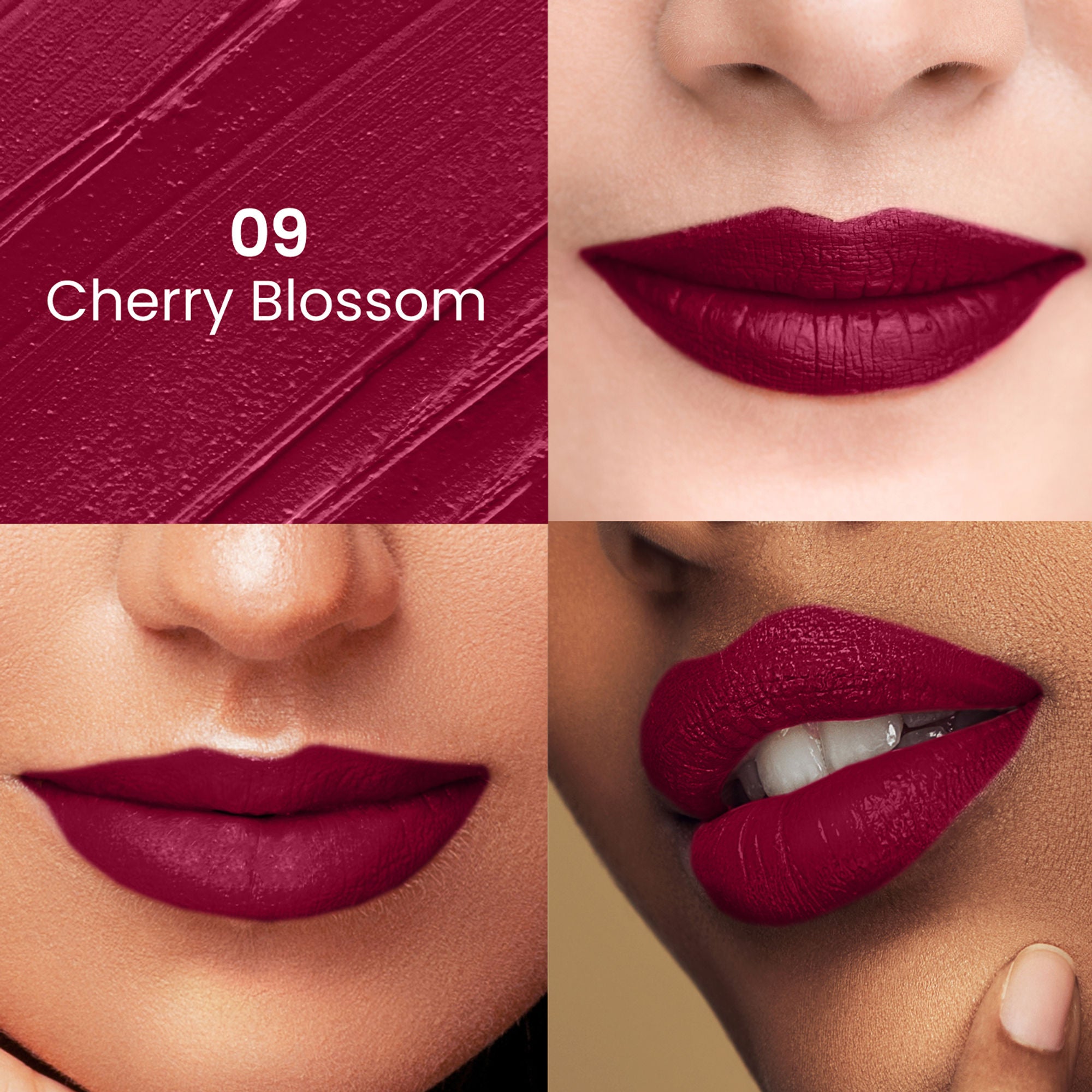 Swiss Beauty Satin Comfort Smooth Glide, Highly Pigmented , Ultra Hydrating Lipstick - 9 Cherry Blossom - Distacart