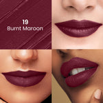 Thumbnail for Swiss Beauty Satin Comfort Smooth Glide, Highly Pigmented , Ultra Hydrating Lipstick - 19 Burnt Maroon - Distacart