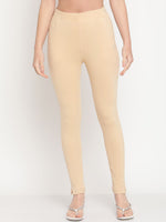 Thumbnail for TAG 7 Women Pack of 2 Beige & Brown Solid Kurti Pants - Distacart