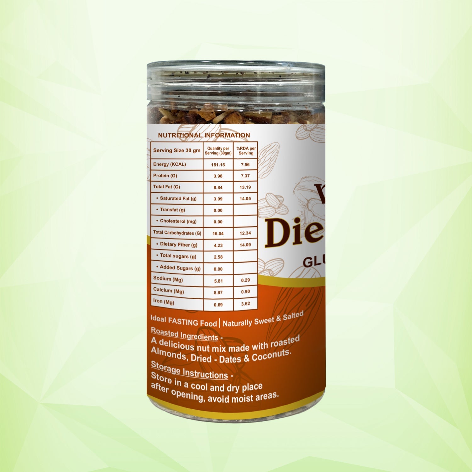 byPureNaturals Dietary Nuts Mix Vegan Roasted - Dista