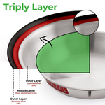 Thumbnail for Hazel Triply Stainless Steel Induction Bottom Kadhai - Distacart