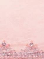 Thumbnail for Anouk Pink Sequinned Organza Saree With Embroidered Border - Distacart