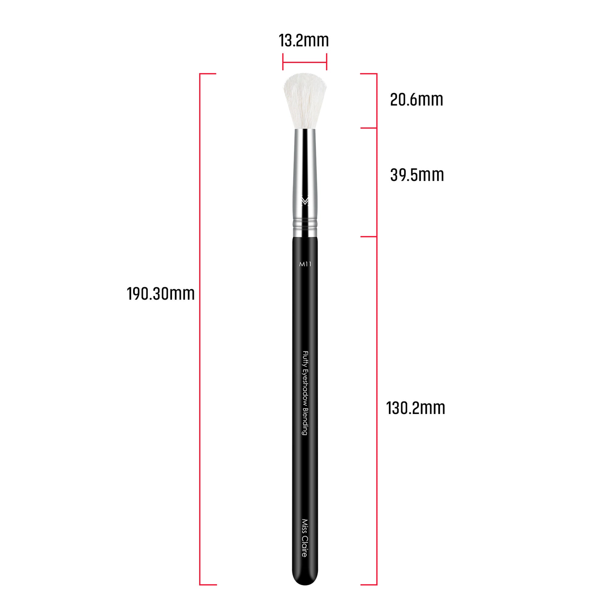 Miss Claire M11 - Fluffy Eyeshadow Blending Brush (White) - Chrome