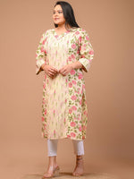Thumbnail for Swasti Women Embroidered Flared Sleeves Thread Work Floral Kurta