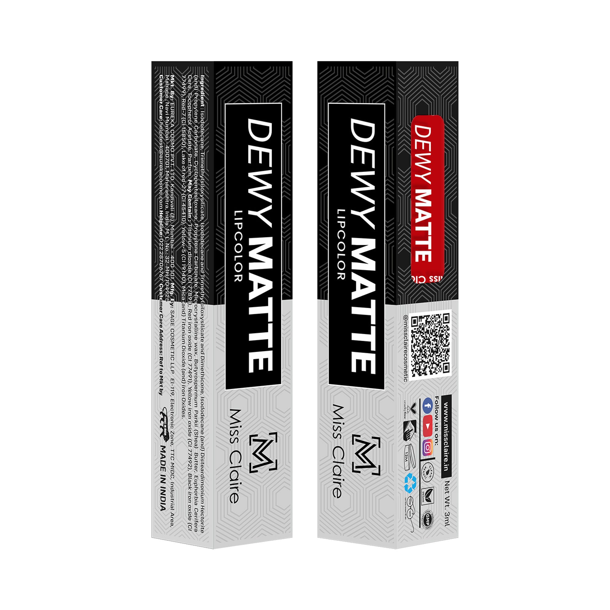 Miss Claire Dewy Matte Lip Color - 02 Brave