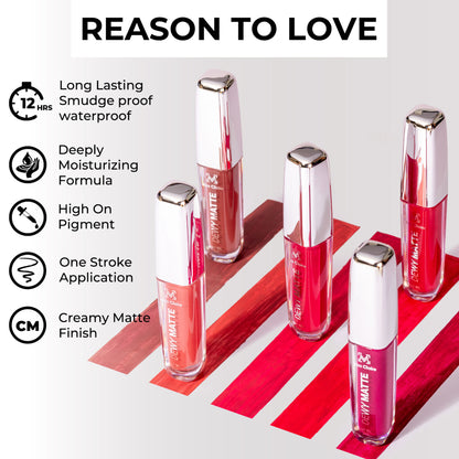 Miss Claire Dewy Matte Lip Color - 05 Slacker - Distacart
