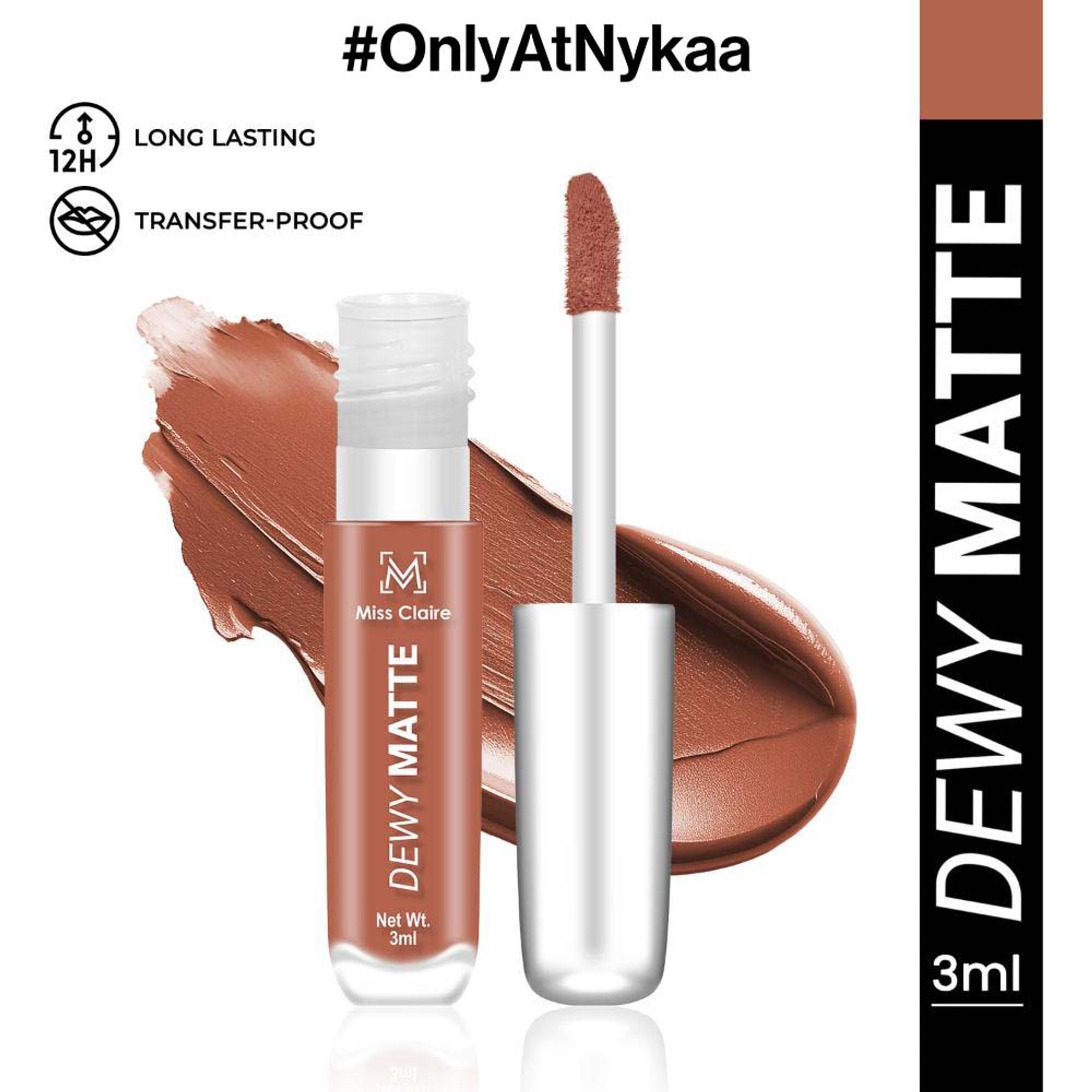 Miss Claire Dewy Matte Lip Color - 08 Moonlit Mocha