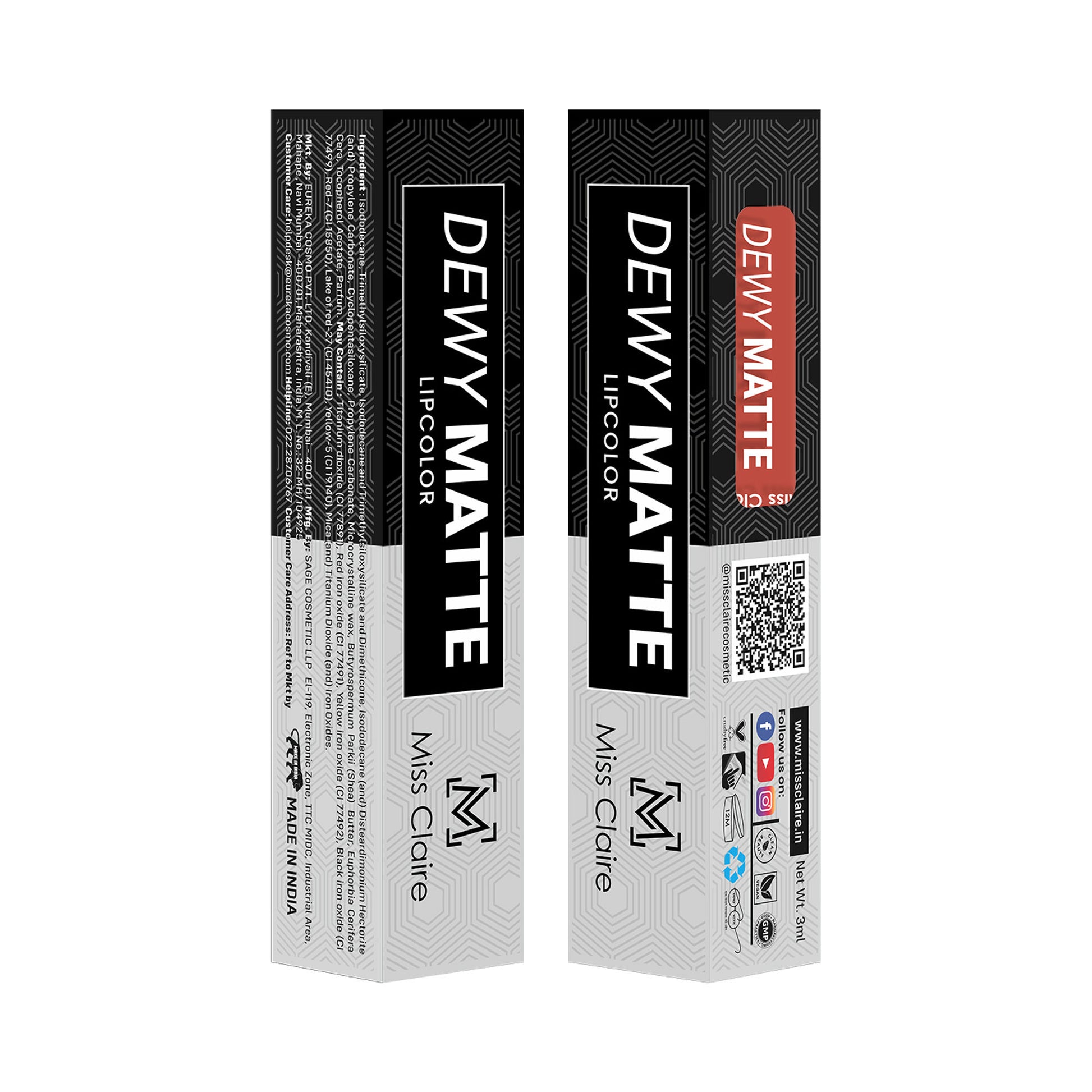 Miss Claire Dewy Matte Lip Color - 11 Happy Thoughts - Distacart