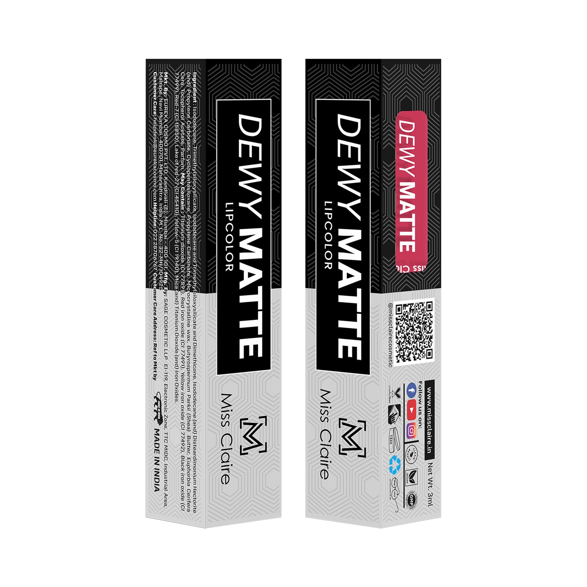 Miss Claire Dewy Matte Lip Color - 18 Blushing Bride