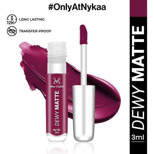Miss Claire Dewy Matte Lip Color - 21 Plum Pop