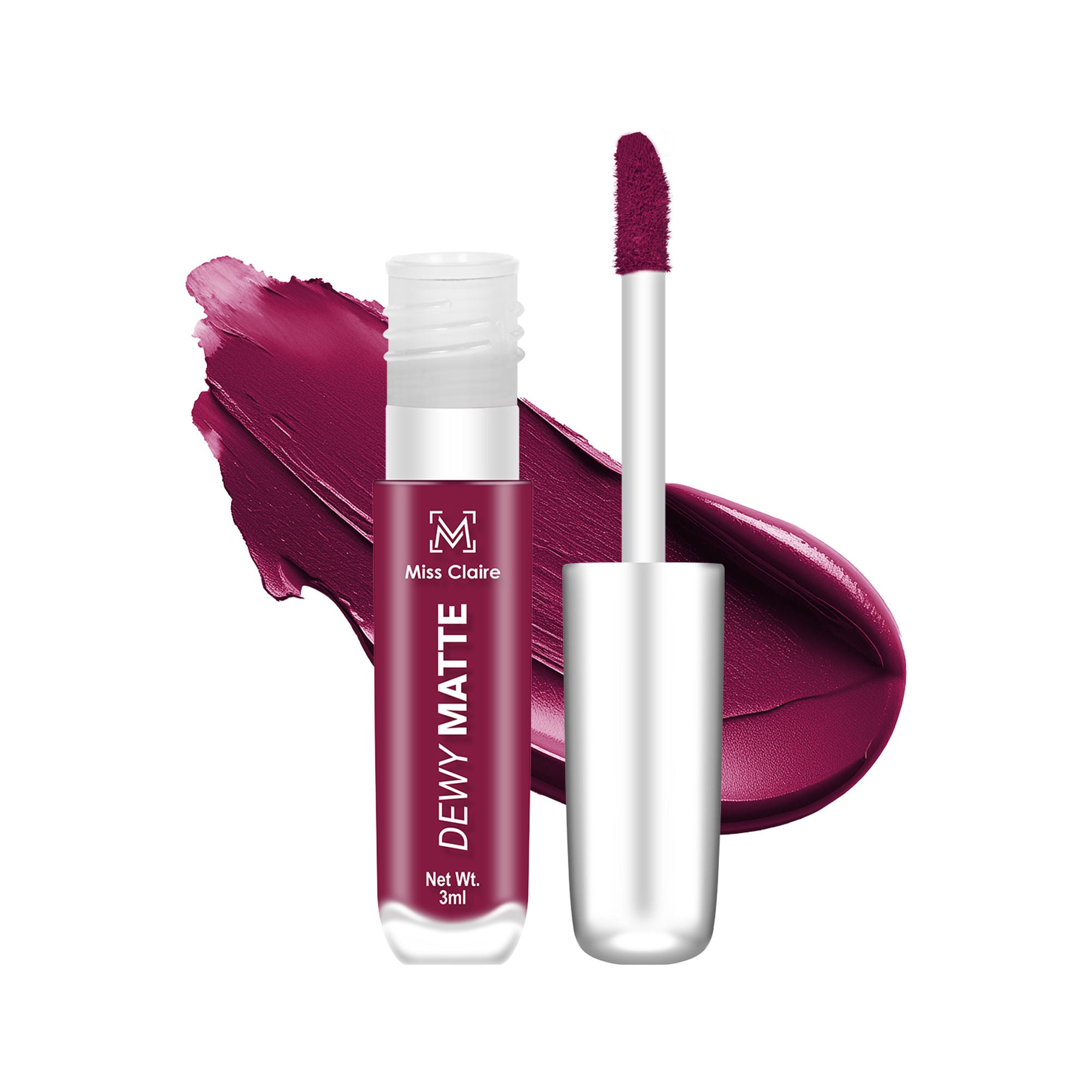 Miss Claire Dewy Matte Lip Color - 21 Plum Pop