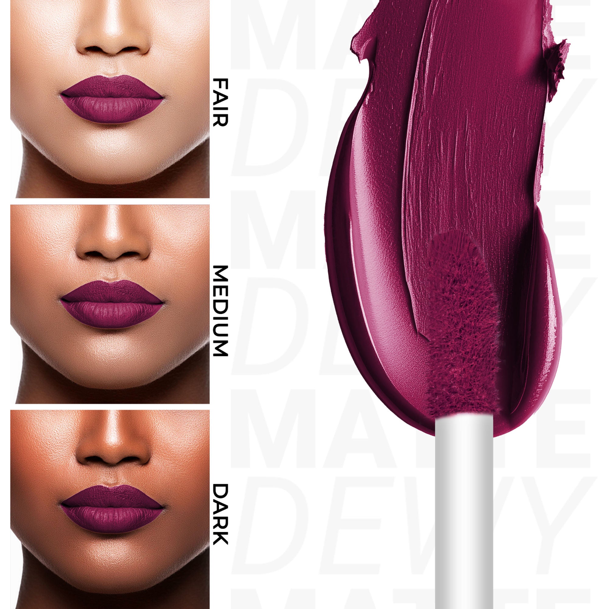 Miss Claire Dewy Matte Lip Color - 21 Plum Pop