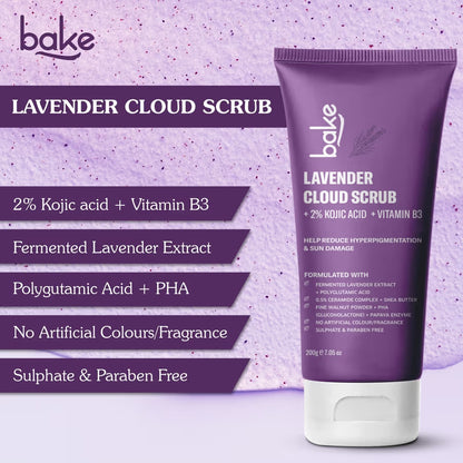 Bake 2% Kojic Acid Lavender Smoothie Body Scrub - Distacart