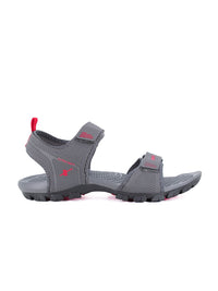 Thumbnail for Sparx Men Grey & Red Solid Floater Sport Sandals