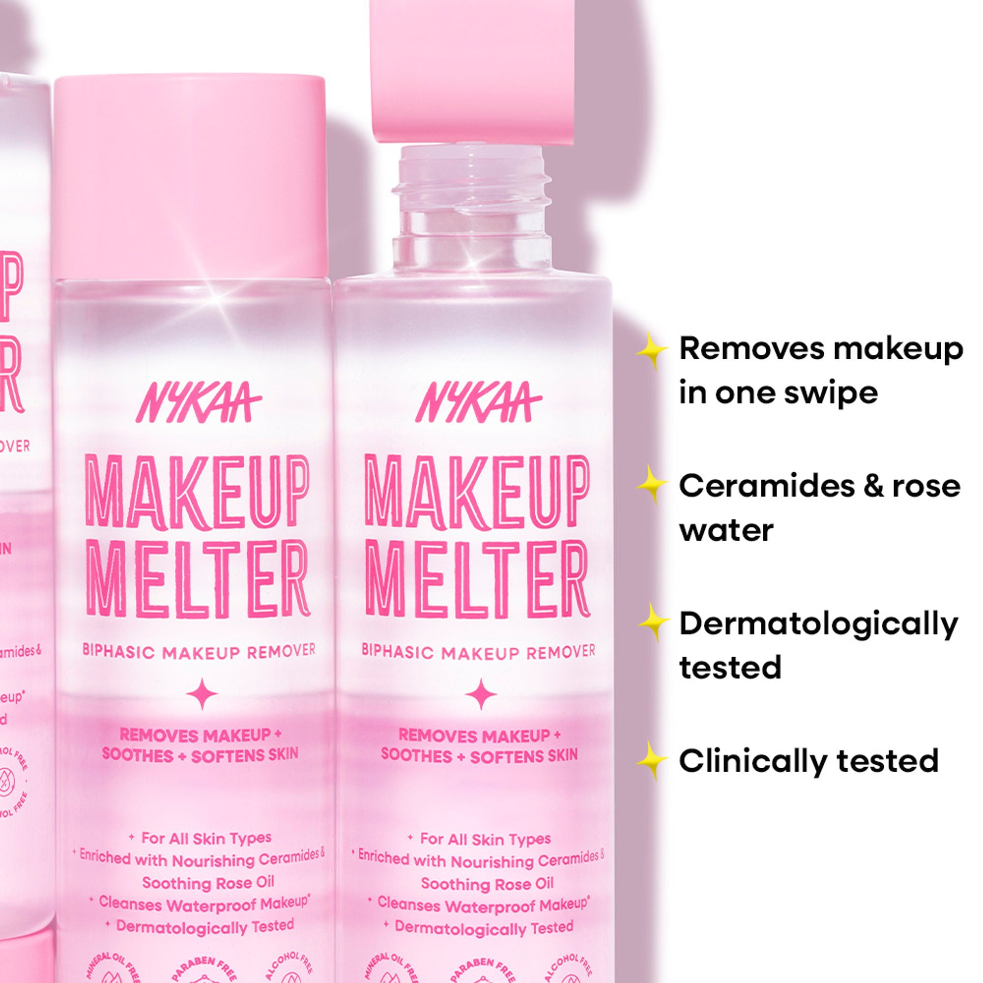 Nykaa Makeup Melter Oil-Infused Cleansing Water & Biphasic Makeup Remover - Distacart