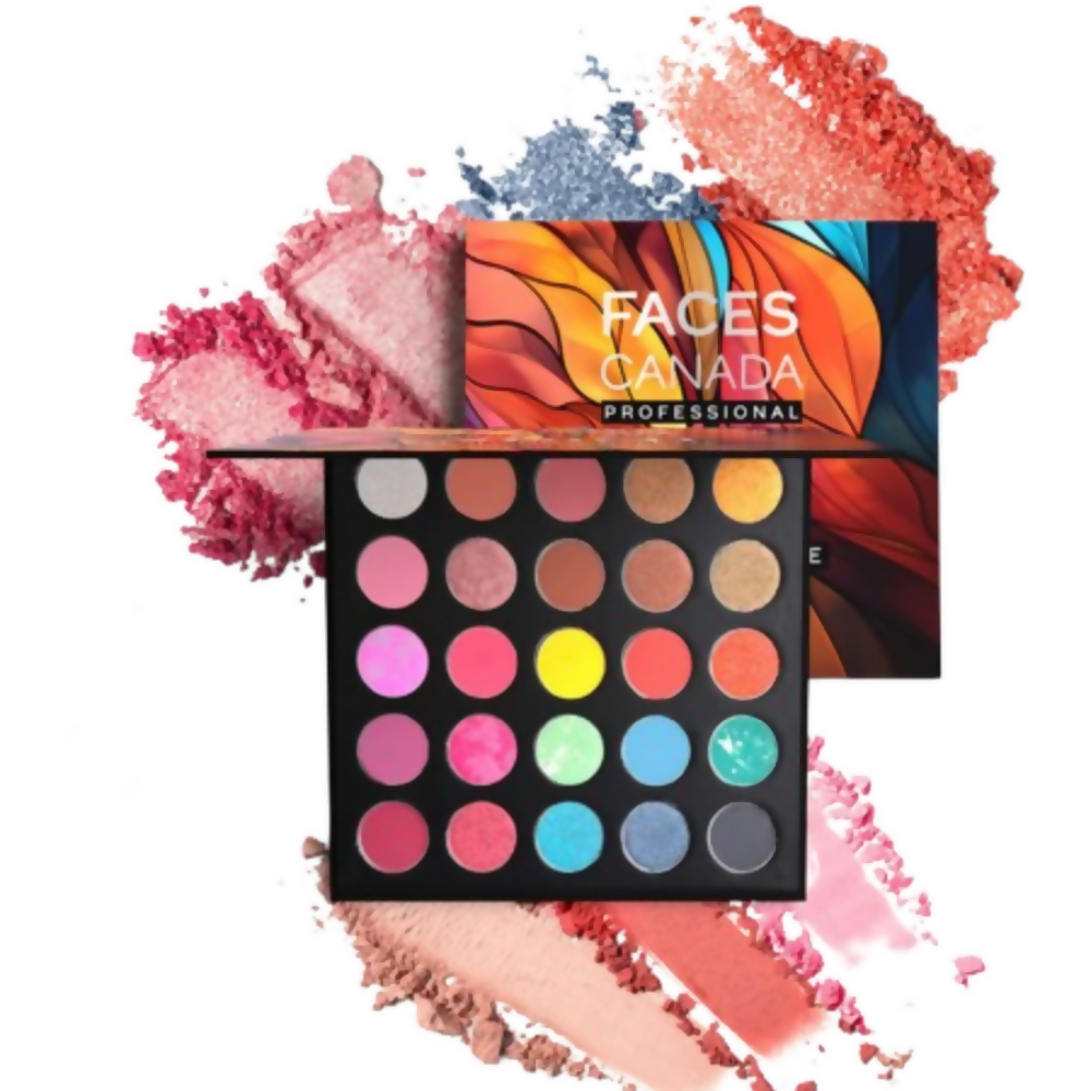 Faces Canada Professional 25-in-1 Eyeshadow Palette Flamboyant - Distacart