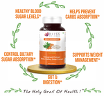Thumbnail for bliss welness sugar management fenugreek white kidney bean extract veg capsule