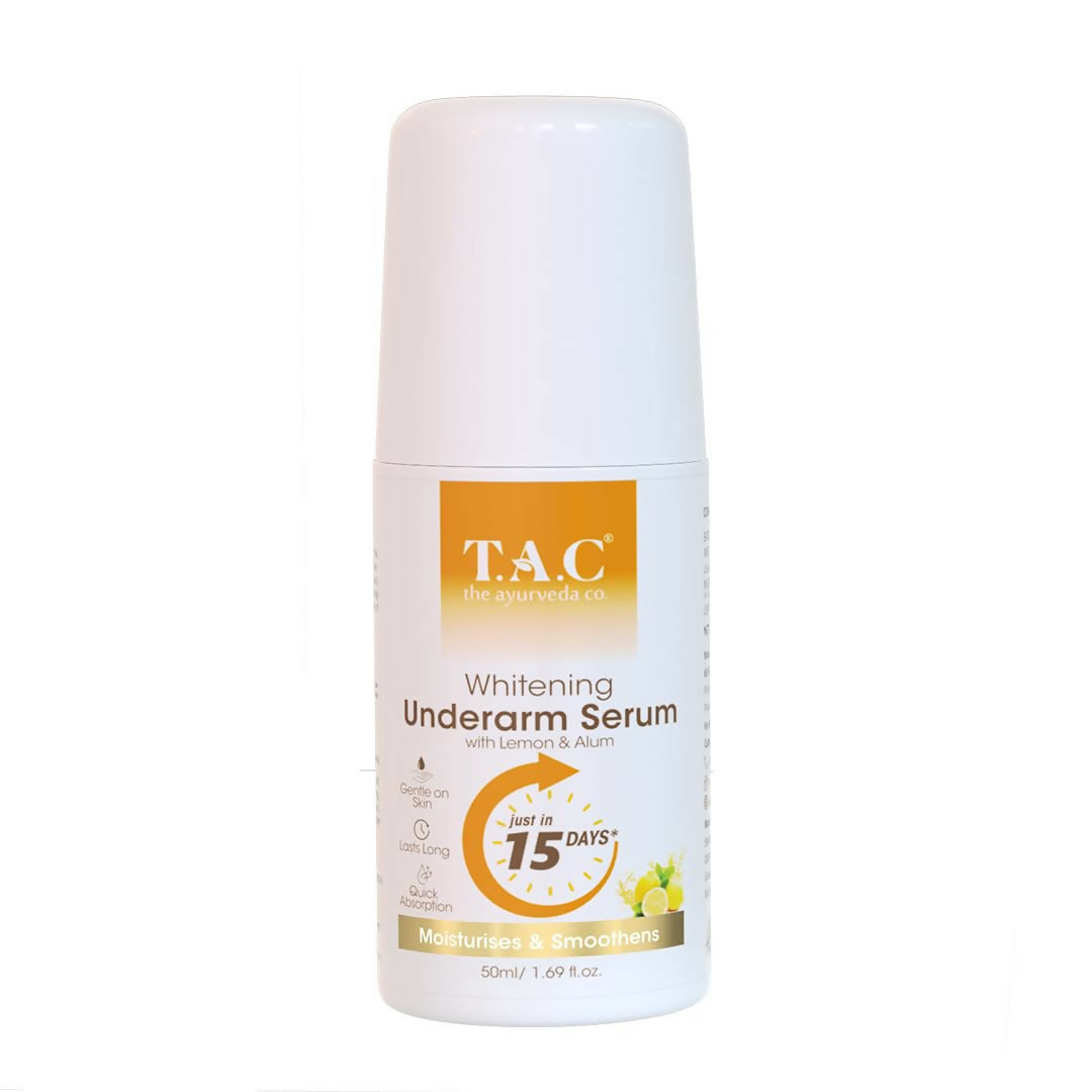 TAC - The Ayurveda Co. Lemon Serum Roll-On for Women & Men with Aloe Vera for Skin Whitening & Long Lasting Freshness - Distacart