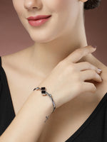 Thumbnail for NVR Women's Silver-Plated Cuff Bracelet - Distacart