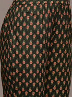 Thumbnail for Anubhutee Women Green Ethnic Motifs Printed Pure Cotton Kurta with Palazzos & With Dupatta - Distacart