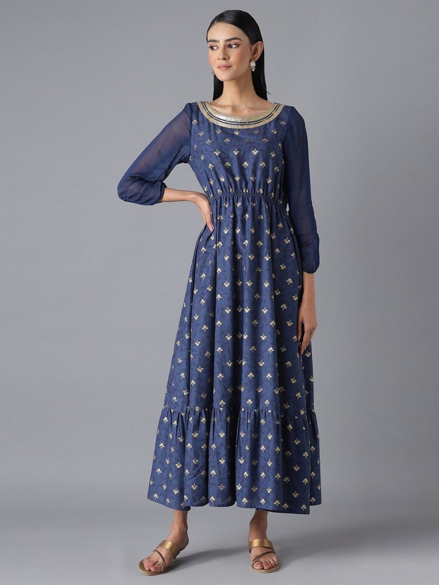 AURELIA Festive Ethnic Motifs Ethnic Maxi Dress - Distacart