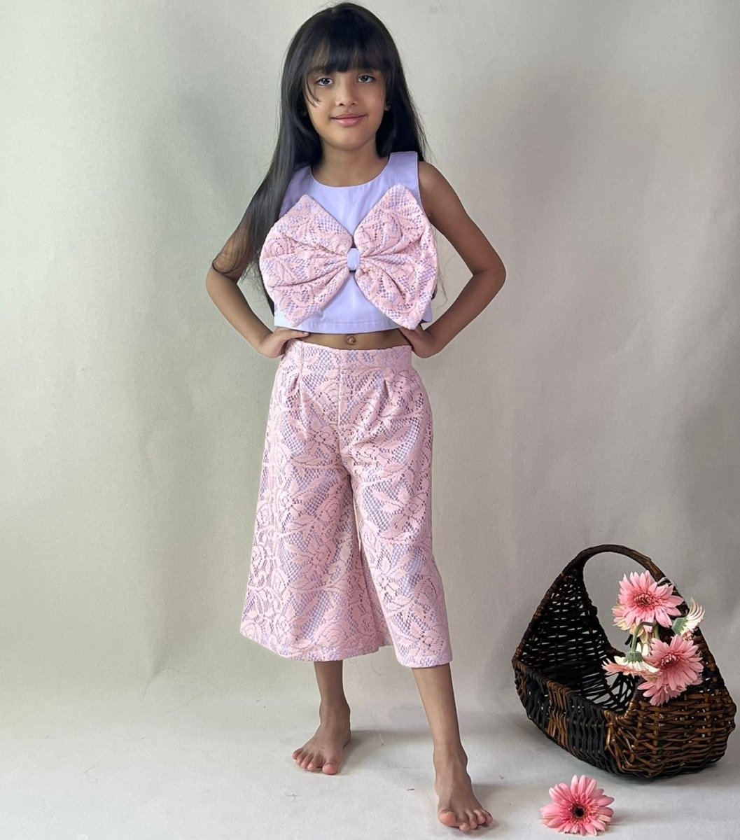 ArthLife Lavender And Pink Bow Co-Ord Set - Distacart