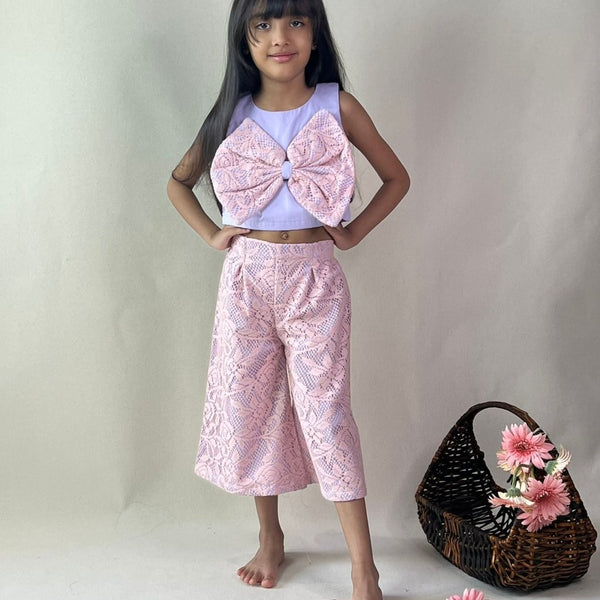 ArthLife Lavender And Pink Bow Co-Ord Set - Distacart