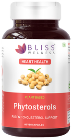 Thumbnail for bliss welness heart health phytosterols high potency lipid support veg capsule