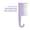 XO Curls Shower Detangling Comb - Lavender