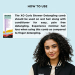 Thumbnail for XO Curls Shower Detangling Comb - Lavender - Dista