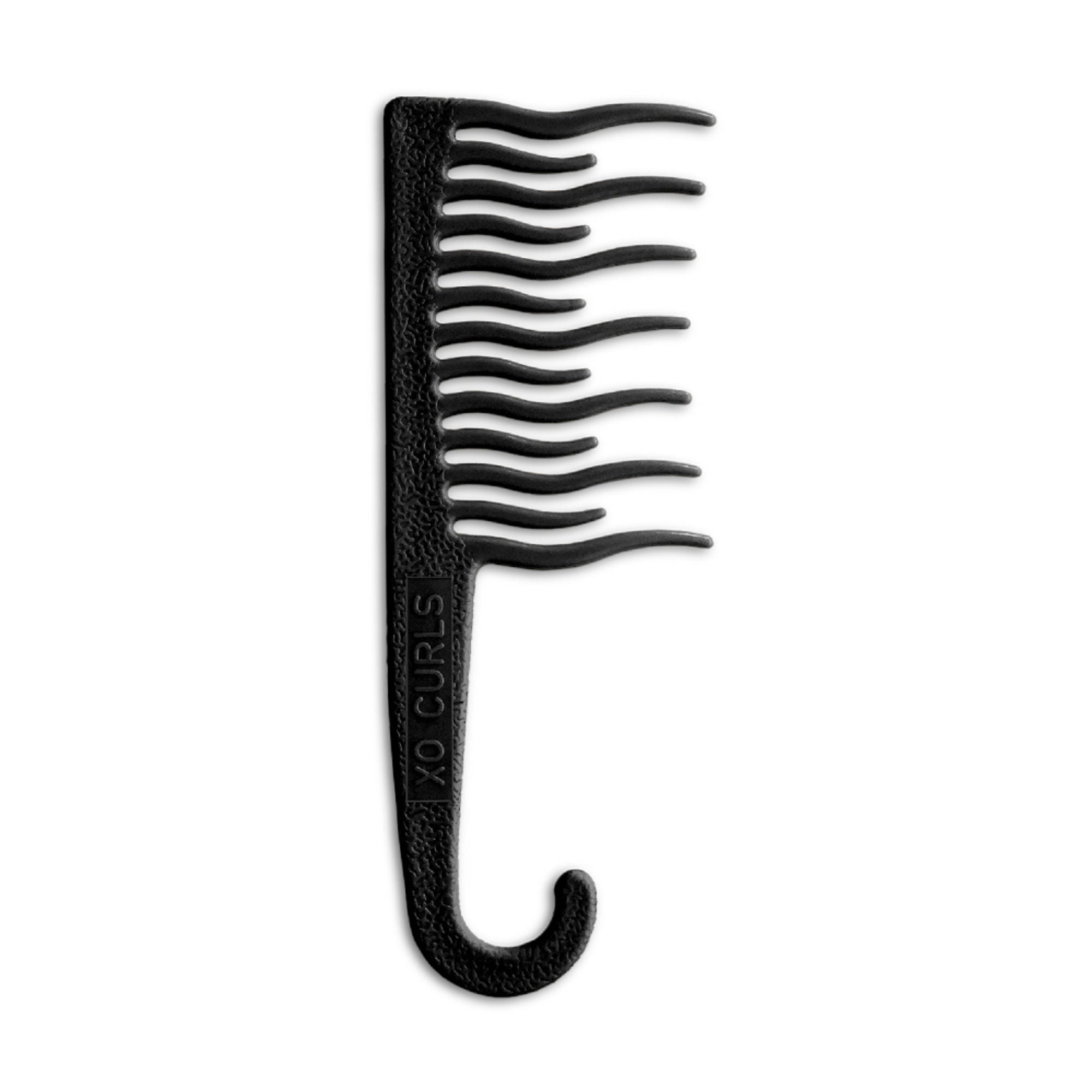 XO Curls Shower Detangling Comb - Black - Dista