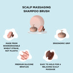 Thumbnail for XO Curls Scalp Massaging Shampoo brush - Pink - Dista