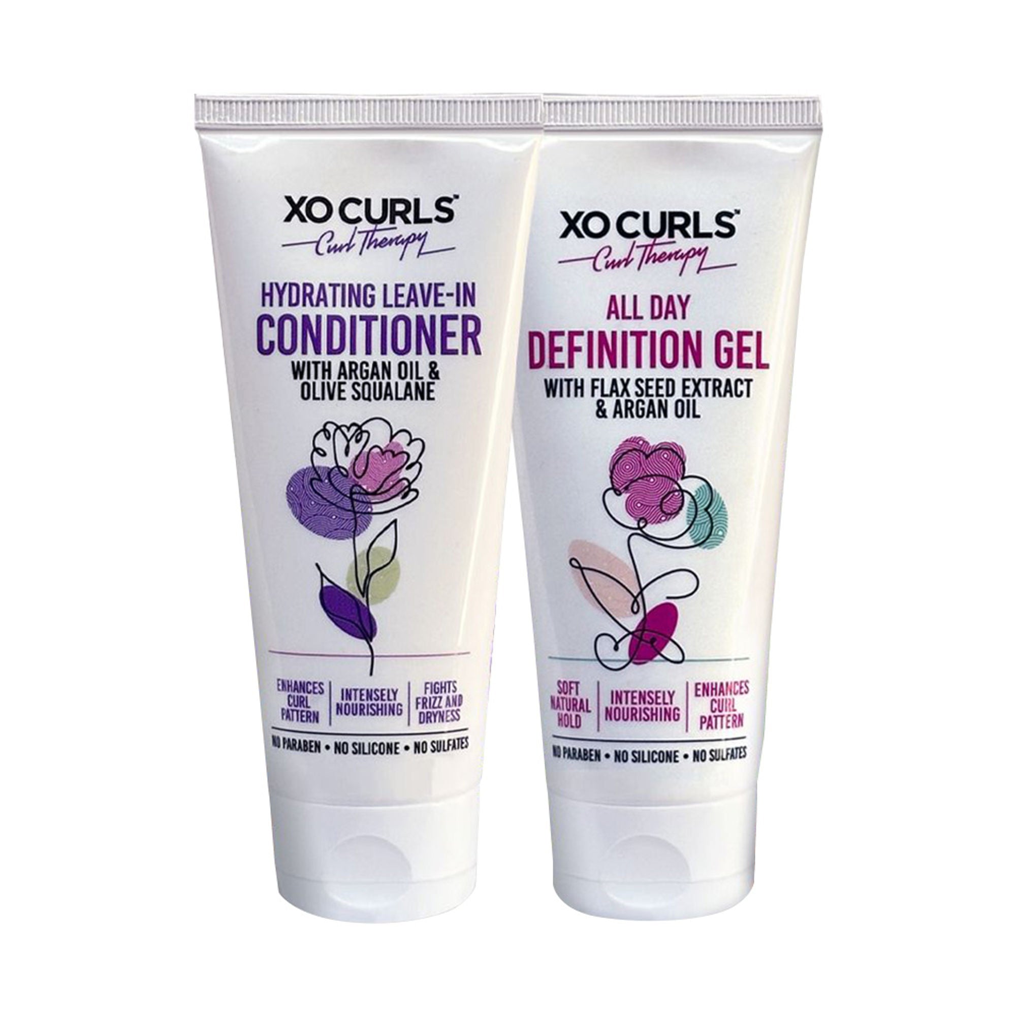 XO Curls All Day Definition Gel & Leave-In Conditioner Combo - Dista