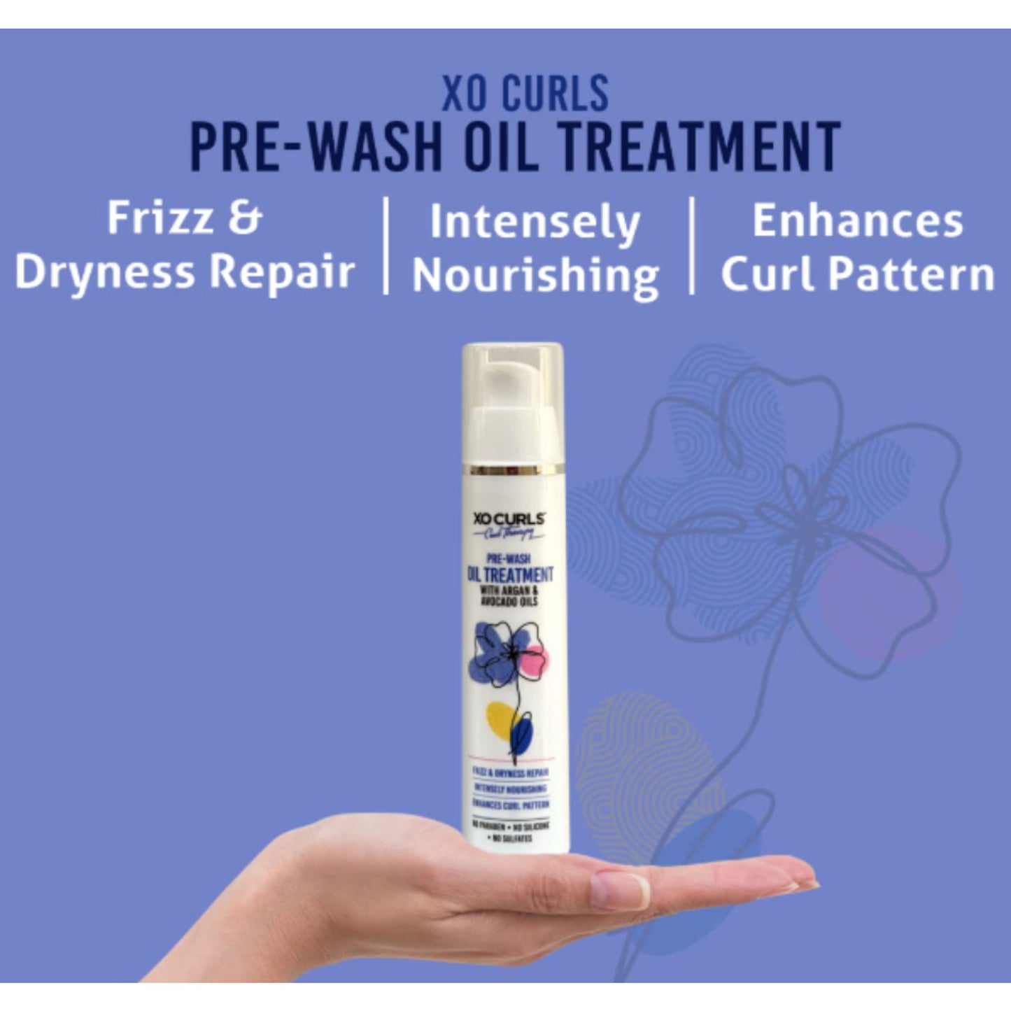 XO Curls Pre Wash Oil & Heat Cap Combo - Dista