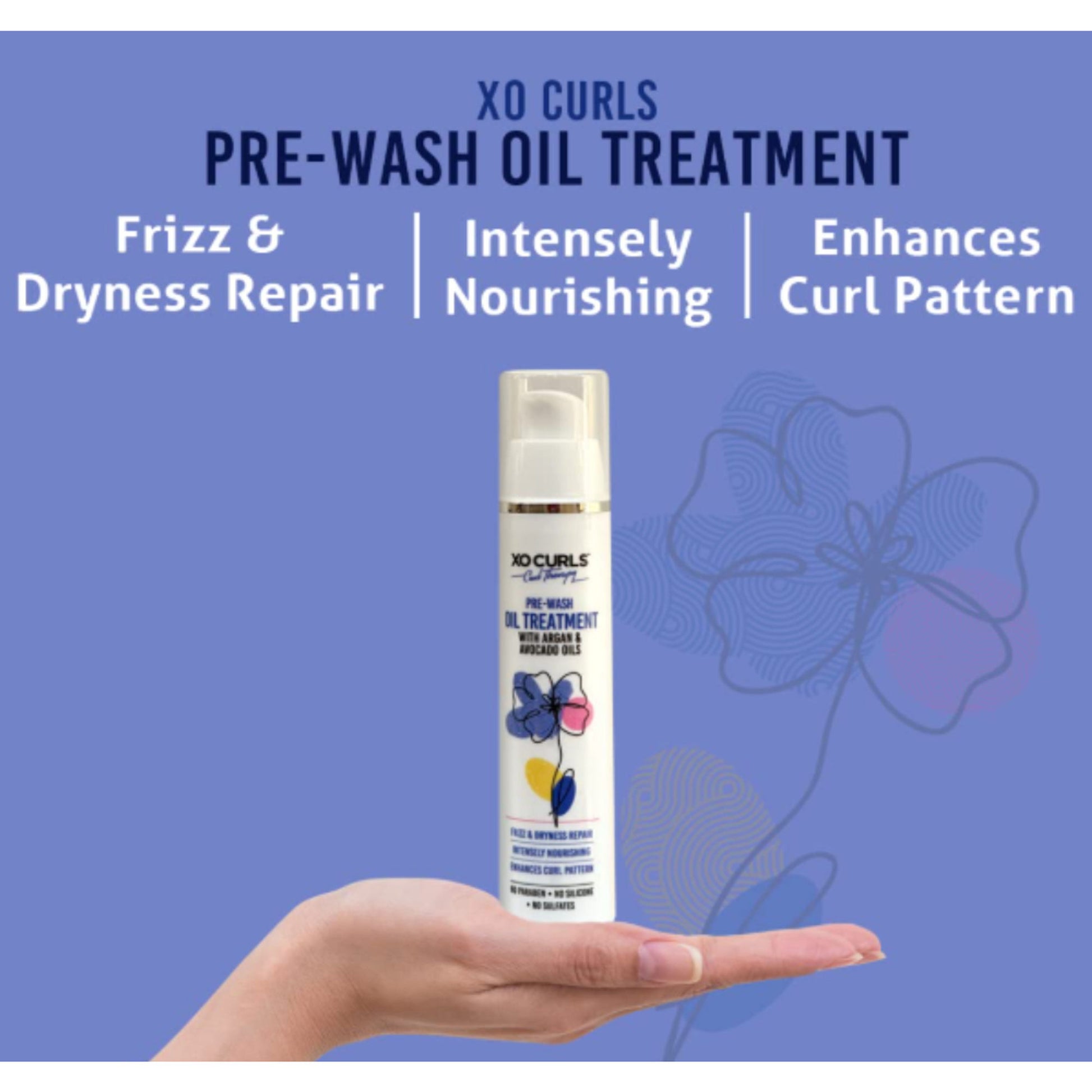 XO Curls Pre Wash Oil & Heat Cap Combo - Dista