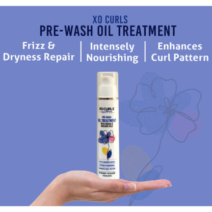 XO Curls Pre Wash Oil & Heat Cap Combo - Dista