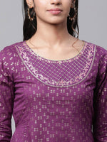 Thumbnail for AURELIA Ethnic Motifs Printed Flared Pure Cotton A-Line Maxi Dress