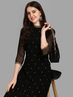 Thumbnail for Kalini Floral Embellished Regular Straight Kurta With Trousers