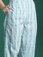 Thumbnail for Indo Era Floral Printed Pure Cotton Kurta with Trousers & With Dupatta